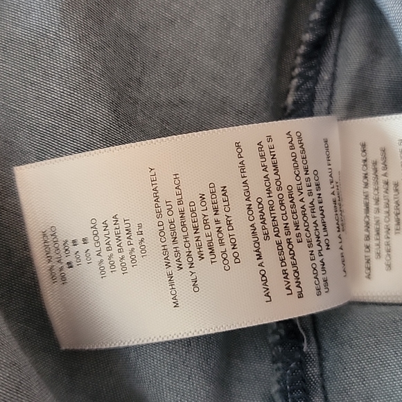 Michael Michael Kors Chambray Long Sleeve Shirt - Picture 12 of 12